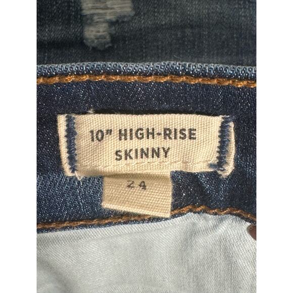 Madewell 10" High-Rise Skinny Crop Jeans in Rosecliff Wash Size 24 - Picture 6 of 12